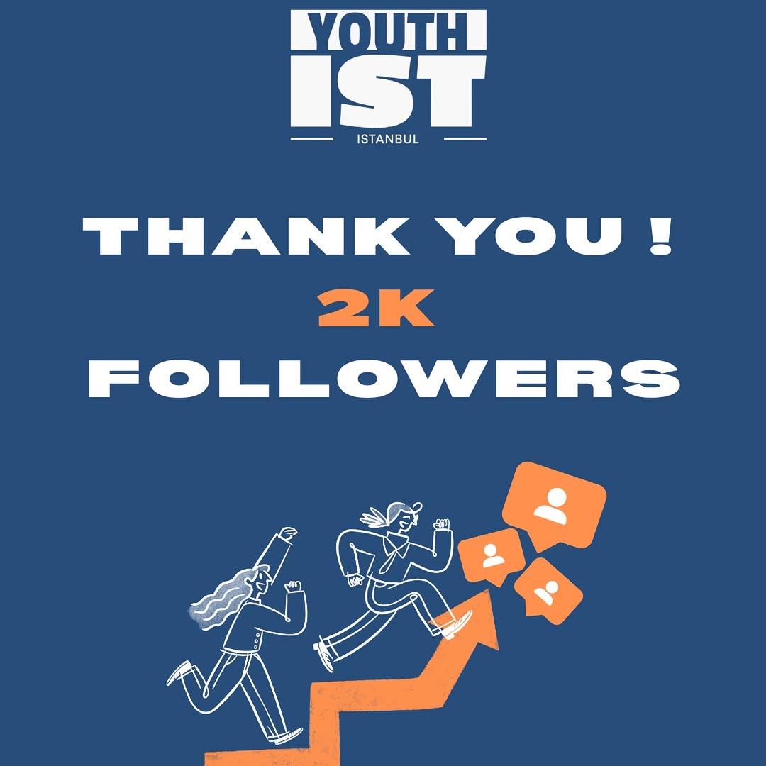 Youth İstanbul celebrates reaching 2,000 Instagram followers.