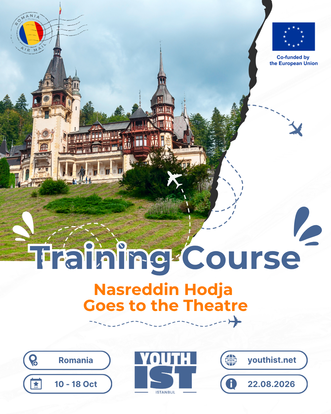Nasreddin Hodja Goes to the Theatre training course announcement poster